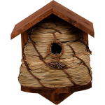 Vogelhuisje/nestkastje bijenkorf - Tuindecoratie nestkast vogelhuisjes - Bruin