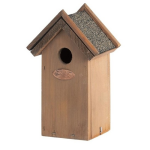 Houten vogelhuisje / nestkastje voor diverse tuinvogels 16x22 cm