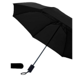 3x Opvouwbare paraplus 85 cm - Uitklapbare paraplu's - Zwart