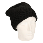 Myrtle Beach Basic beanie muts voor heren - Zwart