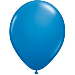 Qualatex ballonnen donker 10 stuks - Blauw