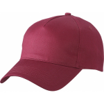 Myrtle Beach 5-panel baseball petjes /caps in de kleur bordeaux voor volwassenen - Voordelige rode caps - Rood