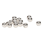 Rayher Hobby 15x stuks zilveren sieraden maken kralen van 8 mm - Knutselen/Hobby artikelen - Silver