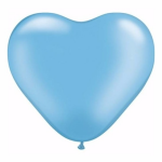 Hartjes ballonnen licht 10 stuks - Blauw
