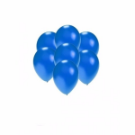 Kleine ballonnen metallic 100 stuks - Blauw