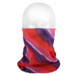 Multifunctionele morf sjaal/roze met gekleurde strepen voor volwassenen - Gezichts bedekkers - Maskers voor mond - Windvangers - Rood