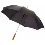 3x Automatische paraplu's met houten handvat 82 cm - Regenbescherming - Zwart