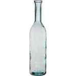 Mica Decorations Transparante fles vaas/vazen van eco glas 18 x 75 cm - Rioja - Woonaccessoires/woondecoraties - Glazen bloemenvaas - Flesvaas/flesvazen