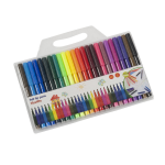 Kangaro 24x Gekleurde viltstiften in mapje - Viltstiften voor kinderen - Kleuren - Creatief speelgoed