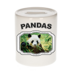 Bellatio Decorations Dieren liefhebber panda spaarpot 9 cm jongens en meisjes - keramiek - Cadeau spaarpotten pandaberen liefhebber