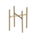 Mica Decorations Plantenstandaard/voet Ascot goud 10 x 9 cm - Plantenkrukjes - Woonaccessoires urban jungle