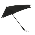Impliva storm paraplu windproof 100 cm - Zwart