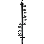 Buitenthermometer voor tuin / buiten 25 cm x 9 x 2 cm buitenthermometers / temperatuurmeters - Zwart