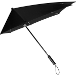 Impliva storm paraplu zwart met frame windproof 100 cm - Stormproof paraplu - Grijs