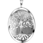 Lucardi Zilveren hanger medaillon ov levensboom