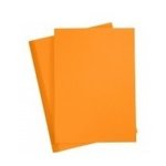 10x kartonnen vel A4 - Hobbypapier - Knutselmaterialen - Oranje