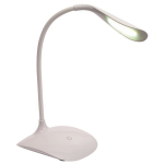 Bellatio Design Bureaulamp/leeslamp 28 cm - 14 Leds leeslamp met USB kabel en dimmer - Wit