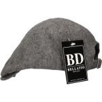 Beechfield Grijze flat cap - Grijs