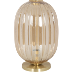 Clayre & Eef Tafellamp met lamp - Ø 20*35 cm e14/max 1*40w metaal / glas - - 6LMP709CH - Bruin