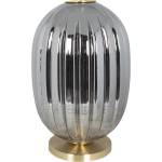 Clayre & Eef Tafellamp met lamp - Ø 20*35 cm e14/max 1*40w metaal / glas - - 6LMP709G - Grijs
