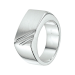 Tft Ring Poli/mat Zilver - Silver