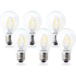 Groenovatie E27 LED Filament lamp 6W Warm Dimbaar 6-Pack - Wit