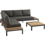 4 Seasons Outdoor Meridien loungeset 4-delig - - Grijs