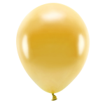 100xkleurige ballonnen 26 cm eco/biologisch afbreekbaar - Milieuvriendelijke ballonnen - Feestversiering/feestdecoratie - thema - Themafeest versiering - Goud