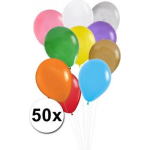 Gekleurde ballonnen 50 stuks