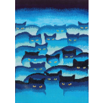 Diamond Dotz Smokey Mountain Cats - 47x66 cm - Diamond Painting