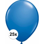 Metallice ballonnen 25 stuks - Blauw