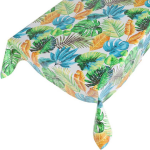 Buiten tafelkleed/tafelzeil gekleurde jungle print 140 x 245 cm rechthoekig - Tuintafelkleed tafeldecoratie - Tafelkleden/tafelzeilen
