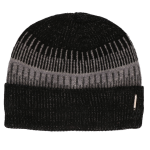 e/grijze gebreide beanie muts voor volwassenen - Winterkleding accessoires - Warme mutsen voor dames/heren - Zwart