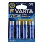 4x Varta Alkaline AA batterijen high energy 1.5 V - LR6
