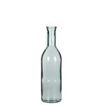 Mica Decorations Glazen fles / bloemenvaas transparant 50 x 15 cm - Sierflessen - woondecoratie / woonaccessoires