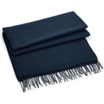 Beechfield Fijn geweven sjaal navy voor volwassenen - Klassieke sjaals oversized voor dames/heren
