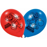 Super Mario thema ballonnen 6 stuks