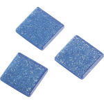 Rayher Hobby 205x stuks Acryl glitter mozaiek steentjes 1 x 1 cm - Mozaieken maken - Blauw