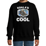 Bellatio Decorations Dieren koalaberen sweater kinderen - koalas are serious cool trui jongens/ meisjes - cadeau koala beer/ koalaberen liefhebber - Zwart