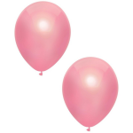 30x metallic ballonnen 30 cm - Feestversiering/decoratie ballonnen - Roze
