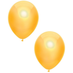30x Gele metallic ballonnen 30 cm - Feestversiering/decoratie ballonnen - Geel