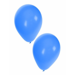 50x stukse party/feest/verjaardag ballonnen 27 cm - Feestartikelen en versiering - Blauw