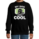 Bellatio Decorations Newfoundlander honden trui / sweater my dog is serious cool - kinderen - Newfoundlanders liefhebber cadeau sweaters - Zwart