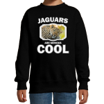 Bellatio Decorations Dieren jaguars/ luipaarden sweater kinderen - jaguars are serious cool trui jongens/ meisjes - cadeau luipaard/ jaguars/ luipaarden liefhebber - Zwart