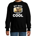 Bellatio Decorations Yorkshire terrier honden trui / sweater my dog is serious cool - kinderen - Yorkshire terriers liefhebber cadeau sweaters - Zwart