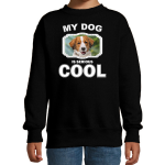 Bellatio Decorations Kooiker honden trui / sweater my dog is serious cool - kinderen - Kooikerhondjes liefhebber cadeau sweaters - Zwart