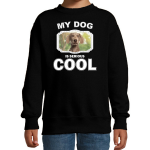 Bellatio Decorations Weimaraner honden trui / sweater my dog is serious cool - kinderen - Weimaraners liefhebber cadeau sweaters - Zwart