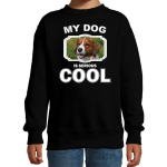 Bellatio Decorations Kooiker honden trui / sweater my dog is serious cool - kinderen - Kooikerhondjes liefhebber cadeau sweaters - Zwart