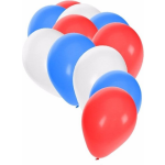 Ballonnen rood/wit/blauw 30 stuks