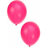 Neon ballonnen 30x stuks 27 cm - Feestartikelen/versieringen - Roze